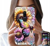 ETUI DO XIAOMI REDMI 8 - SŁONECZNIK Z MOTYLKIEM, OBUDOWA + FOLIA