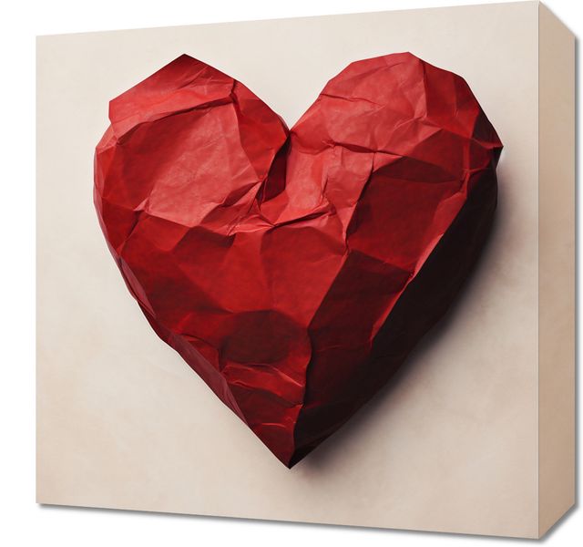Obraz 40x40cm Kreślone Serce zdjęcie 1