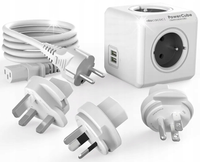 Listwa kostka Allocacoc wtyczki UK USA ŚWIAT+kabel