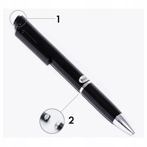 DŁUGOPIS REJESTRATOR SZPIEGOWSKI Z WBUDOWANYM DYKTAFONEM PODSŁUCHEM 16GB na Arena.pl