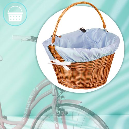 Rower Miejski MalTrack Citybike Dreamer 1-speed Pink 28" + Koszyk Niebieski na Arena.pl