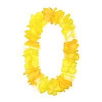 Naszyjnik hawajski żółty, 115 cm