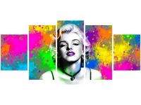 70CM 150CM OBRAZ 5 ELEM MARYLIN MONROE ŚCIENNY