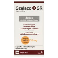Szelazo + Sr 60 kapsułek żelazo 30 mg