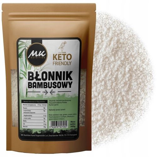 KETO Mąka bambusowa 500g błonnik bambusowy Wysoka JAKOŚĆ wypieków Low na Arena.pl