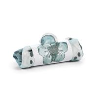 Elodie Details : Kocyk Bambusowy Embedding Bloom Petrol