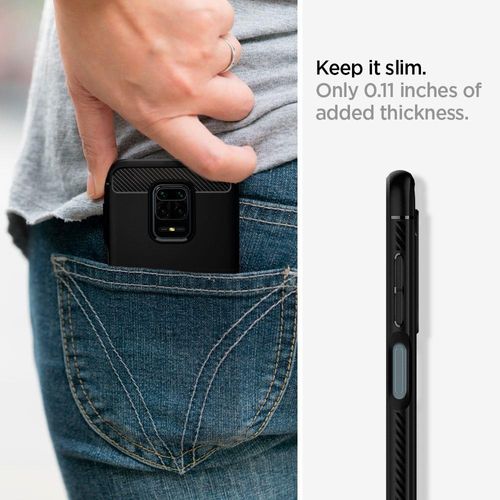 Spigen Rugged Armor Xiaomi Redmi Note 9S/9 Pro/9 Pro Max Matte Black na Arena.pl