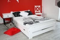 Łóżko drewniane EUREKA 160x200 BIAŁE + stelaż sypialnia producent