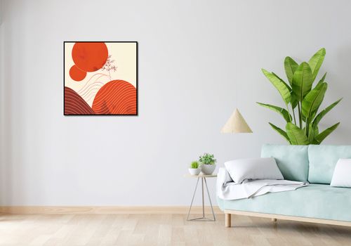 Plakat 70x70cm Ciepło Czerwieni na Arena.pl