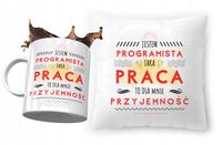 Zestaw Dla Programisty Poduszka + Kubek Na Prezent Z Nadrukiem Ze Zdjęciem