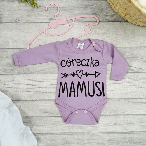 BODY r.62 wrzosowy wzór 401 CÓRECZKA MAMUSI na Arena.pl