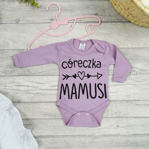 BODY r.62 wrzosowy wzór 401 CÓRECZKA MAMUSI zdjęcie 2