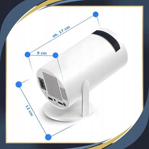 Projektor Rzutnik Przenośny Android Smart TV LED 4K Głośnik WIFI 130 na Arena.pl