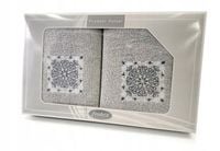 Komplet 2 ręczników Gift 50 70 Greno popielaty w4
