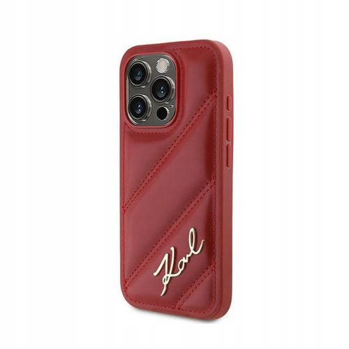 Etui do iPhone 15 Pro Karl Lagerfeld Diagonal Quilted Script Case na Arena.pl