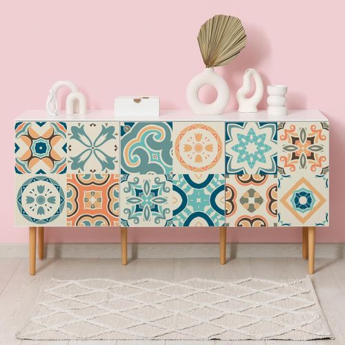 Naklejki Na Płytki Pastele MOZAIKA Marokańska Zestaw 24 szt. 25x25 na Arena.pl