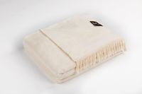 Koc bawełniano-akrylowy 150x200 ecru