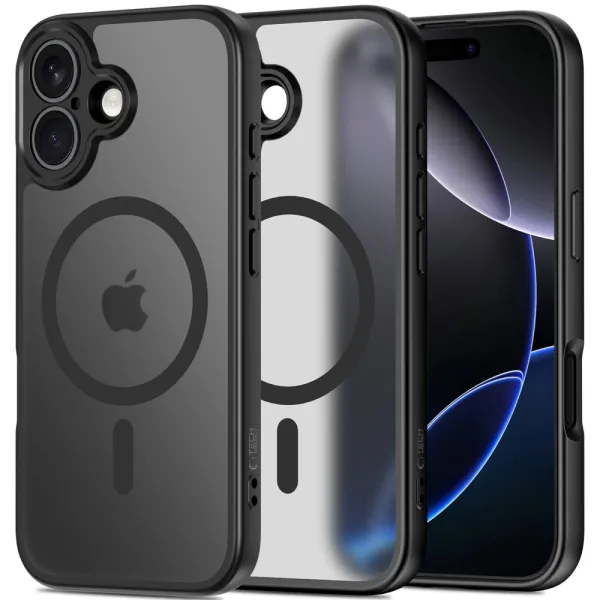 Etui Tech-Protect BasicMag MagSafe na iPhone 17 - czarny mat zdjęcie 1