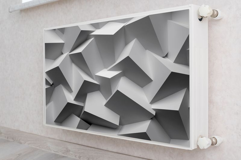 Mata MAGNETYCZNA Na Grzejnik Abstrakcyjna Ściana Efekt 3D 110cm x 60cm zdjęcie 4