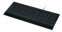 Logitech K280e USB QWERTZ German Black
