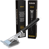 Szczotka skrobak do czyszczenia grilla rusztu 2w1 Köler - PREMIUM
