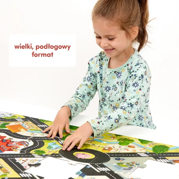 Duuuże puzzle 35 elementów. Droga dla pojazdów zdjęcie 3