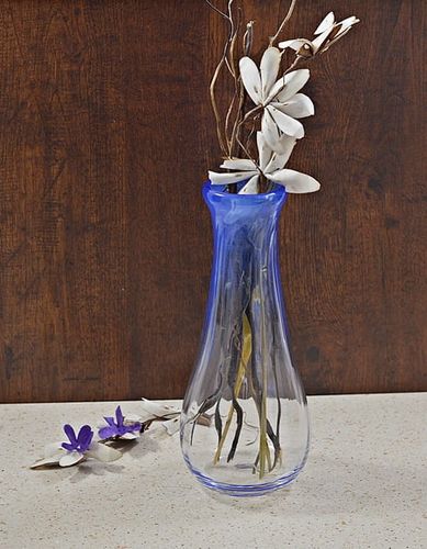 Niebieski szklany wazon na Arena.pl