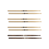 Pałki pałeczki perkusyjne Promark REBOUND 5B Natural i FireGrain ZESTAW