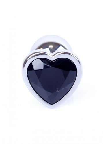 plug jewellery silver  heart plug  black na Arena.pl