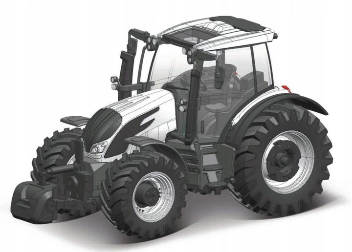 TRAKTOR VALTRA N174 model Bburago 18-31615 zdjęcie 2