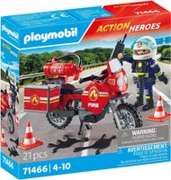 PLAYMOBIL 71466 Motocykl straży pożarnej na miejscu wypadku