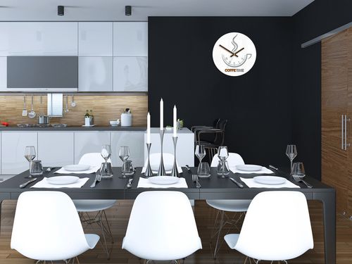 zegar ścienny coffee time ii white na Arena.pl