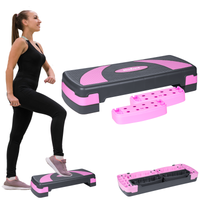 Step do aerobiku 78 cm ćwiczeń fitness 3 stopnie modułowy podest regulowany