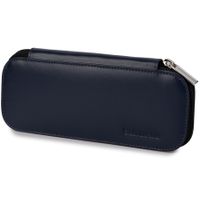BELTIMORE etui skórzane piórnik na długopisy na suwak J002 granatowe