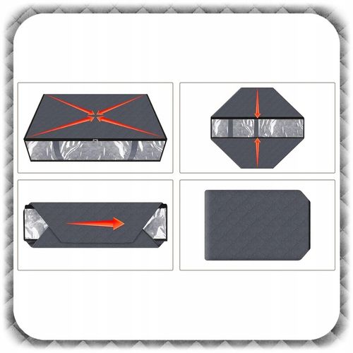 2x ORGANIZER NA POŚCIEL KOŁDRĘ POKROWIEC POJEMNIK Ubrania Pod Łóżko na Arena.pl