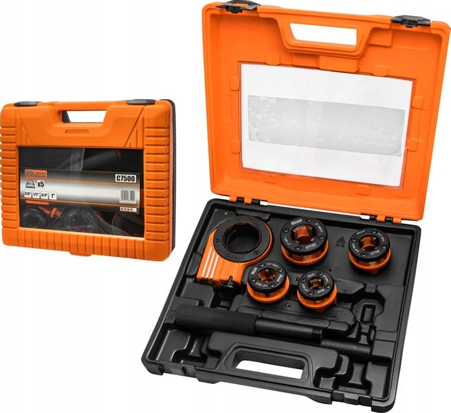 RICHMANN GWINTOWNICA RĘCZNA NARZYNKI DO RUR 4 GŁOWICE 5el 3/8" 3/4" 1/2" 1" zdjęcie 6