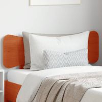 Wezgłowie do łóżka, woskowy brąz, 100 cm, lite drewno sosnowe