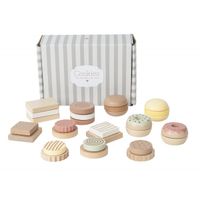 DLA DZIECI DREWNIANY ZESTAW CIASTECZEK