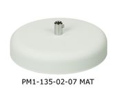 Podsufitka metalowa 1 otwór biała+ chrom 135 mm