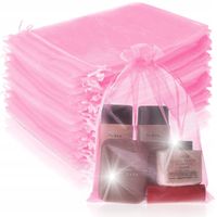 WORECZKI Z ORGANZY NA ŚLUB WESELE PREZENTY TORBA WORECZKI 10X15 CM 100x