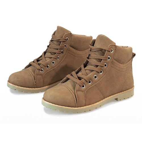 Khaki sznurowane botki BK-77 r.40 na Arena.pl