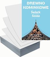Ulotki A6 reklamowe firmowe 100szt projekt w cenie DREWNO KOMINKOWE SOSNA