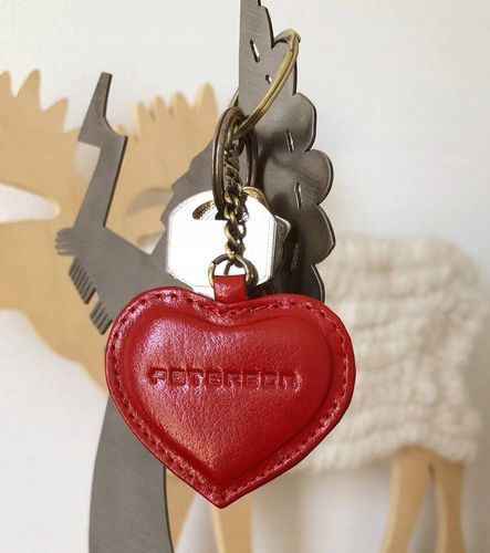 skórzany brelok do kluczy w kształcie serca - peterson na Arena.pl