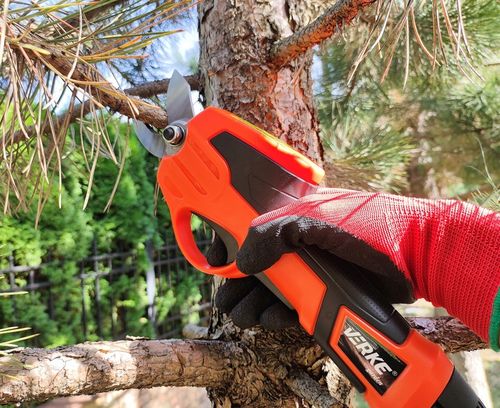 SEKATOR AKUMULATOROWY ELEKTRYCZNY NOŻYCE OGRODOWY AKU DO KWIATÓW KRZEWÓW na Arena.pl