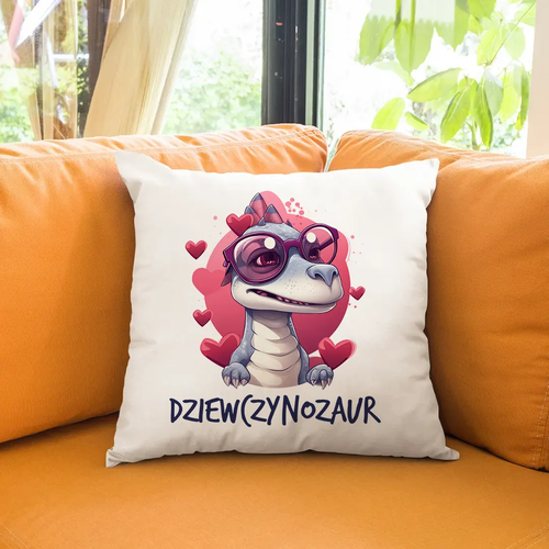 Dziewczynozaur - poduszka na prezent na Arena.pl