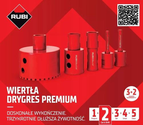 Rubi Wiertło Drygres Premium 8mm M14 06918 Gresu na Arena.pl