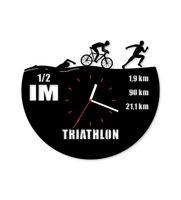 Zegar ścienny z płyty winylowej Triathlon 1/2 IM 32.8