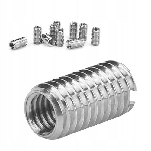 10X Tulejki do naprawy gwintu M8/M6 redukcja L=20mm stal nierdzewna na Arena.pl