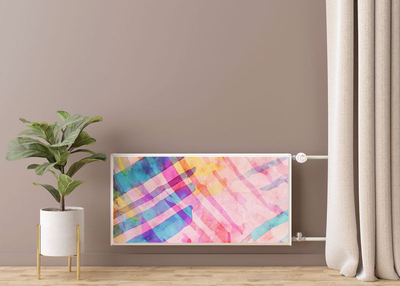 Maskownica MAGNETYCZNA Na Kaloryfer Akwarelowa Abstrakcja 100cm x 60cm zdjęcie 7