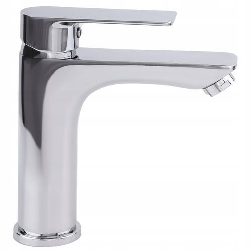 Bateria umywalkowa stojąca srebrna kran do łazienki chrom YOKA HOME na Arena.pl